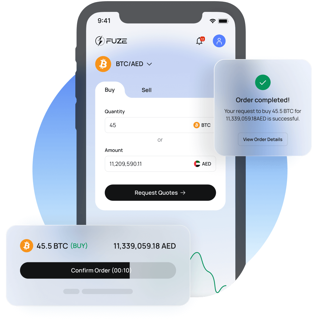 Buy, sell & hold large quantities of digital assets.