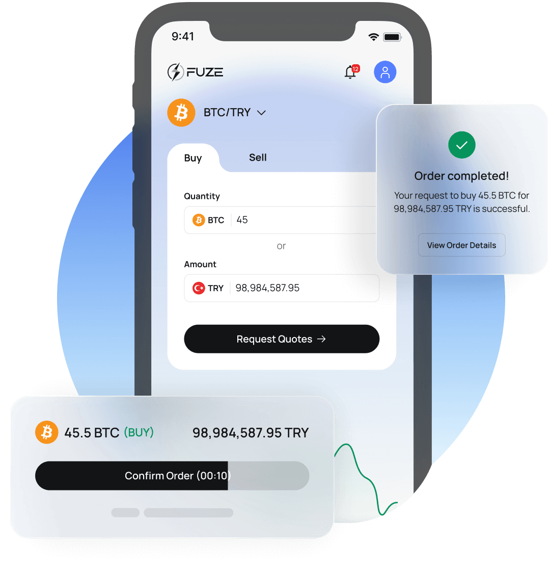 Buy, sell & hold large quantities of digital assets.